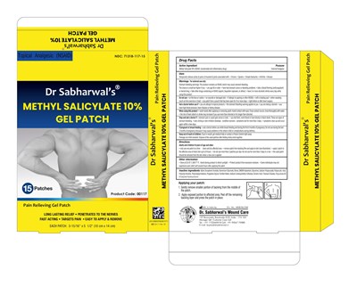 Methyl Salicylate 10% Gel Patch Carton Label (Methyl Salicylate Gel Patch Carton)